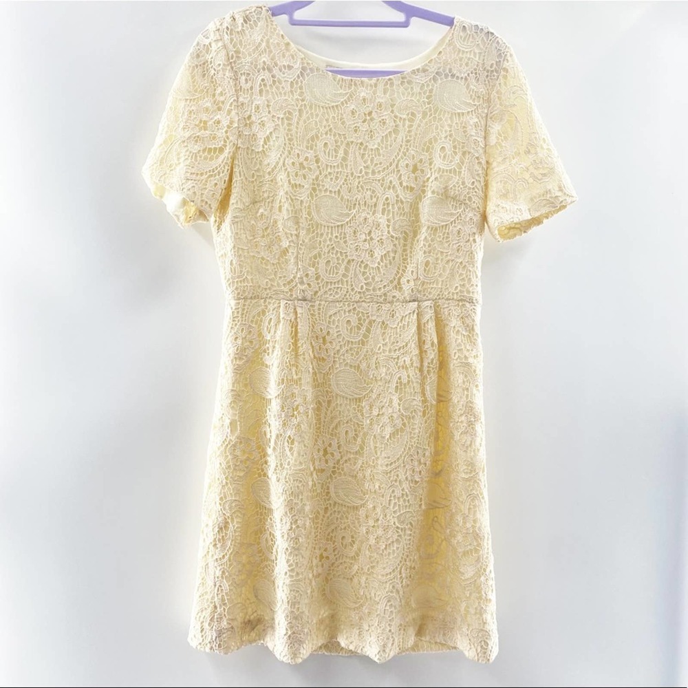 Broadway & Broome Cream Lace Dress Madewell Ivory